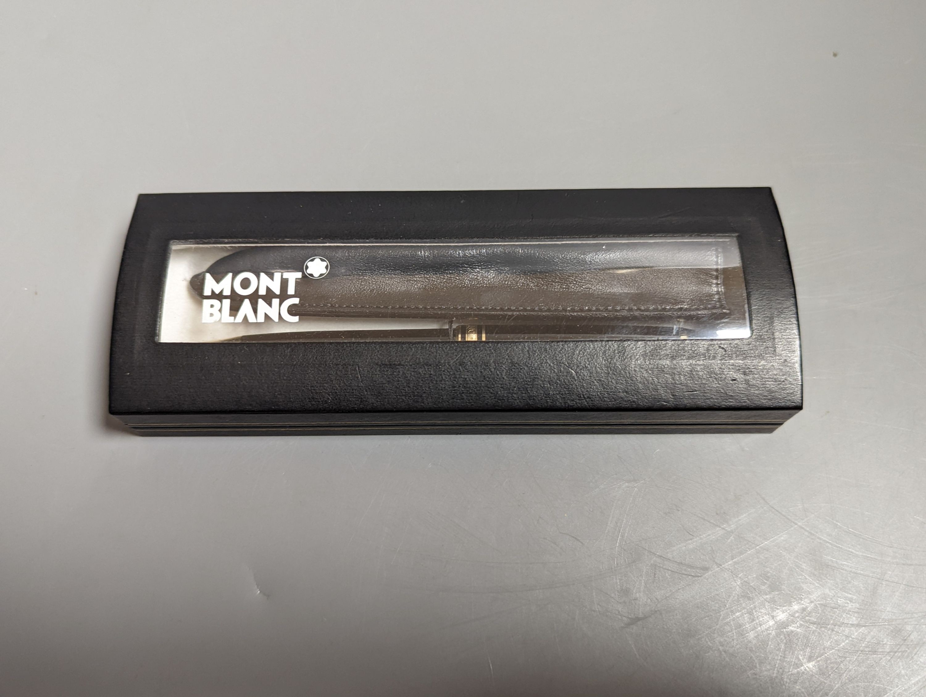 Two Montblanc ballpoint pens, boxed